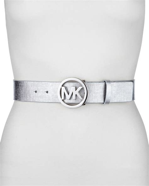 michael kors silver chain belt|Michael Kors belt price.